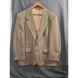 Cricketeer Jacket Brown 100% Lambs Wool Blazer